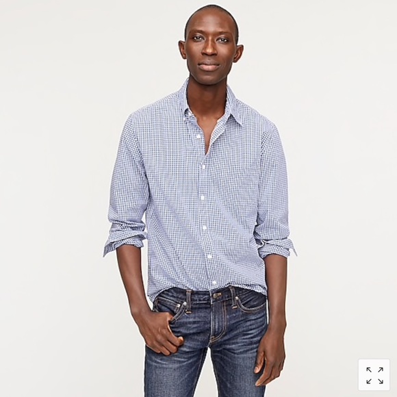 J Crew Gingham Button Up - Picture 1 of 5